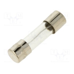 5 pcs x OPTIFUSE - MSC-100MA - Fuse: fuse, medium time-lag, 100mA, 250VAC, glass, 5x20mm, brass