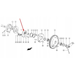 816682 1 clutch hub, knotter roller