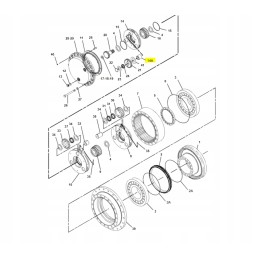 Cat excavator satellite carrier sleeve