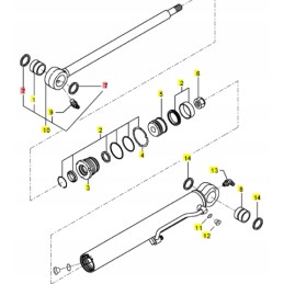 Yanmar anti-dust seal for the cylinder piston rod