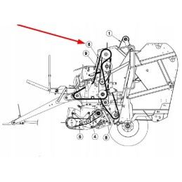 Cch00058 roller chain 124 rollers