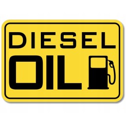 Fuel marking sticker fuel diesel oil crude oil on