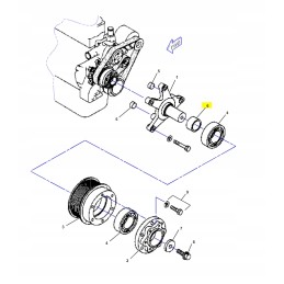 Spacer sleeve for excavator, backhoe loader, cat