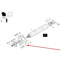 Kb0069236 self-aligning bearing with housing 50 x 110