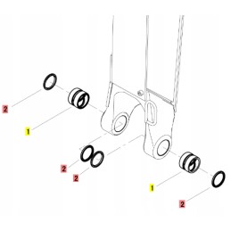Yanmar arm sleeve seal 45x55x4