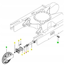 Yanmar track idler wheel seal