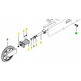 Yanmar track idler wheel seal