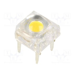 1 pcs x OPTOSUPPLY - OS5MMEZ5D1P - LED Super Flux, 7.62x7.62mm, white warm, 19.5÷22lm, 120°, 60mA
