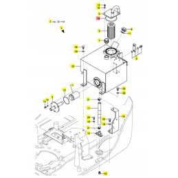 Yanmar o-ring for hydraulic filter cover