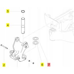 Yanmar arm rotation pad 50x85x1 0