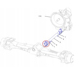 Drive shaft crosshead for cat backhoe loader