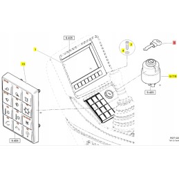 Yanmar key for b75 110 sv85 120 tc75 125