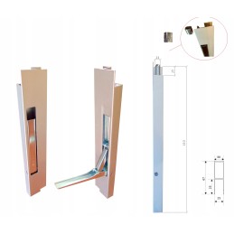 H400 aluminum side vertical lock, plz handles