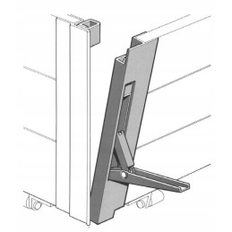 H400 aluminum side vertical lock, plz handles