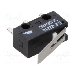 1 pcs x ECE - EJF2221000 - Microswitch SNAP ACTION, 3A/125VAC, 2A/30VDC, with short lever