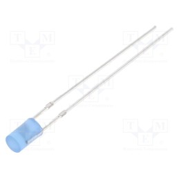 1 pcs x OPTOSUPPLY - OSB5SA3HE4B-12V - LED, 3mm, blue, 220mcd, 140°, Front: flat, 12V, No.of term: 2, 225mW