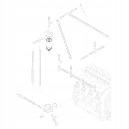 Hatz 50345700 fuel filter with settler, L series