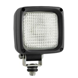 Halogen work lamp with omega holder and built-in