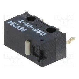 1 pcs x OMRON OCB - D2F-01-T - Microswitch SNAP ACTION, 3A/125VAC, 0.1A/30VDC, without lever