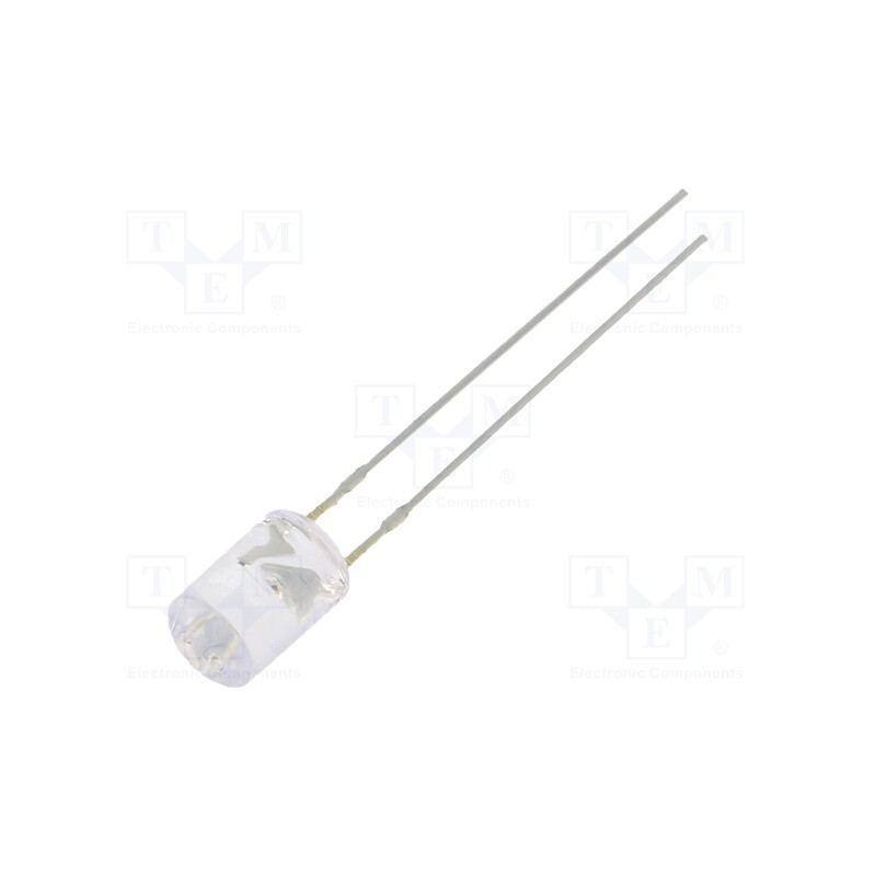 1 pcs x OPTOSUPPLY - OSG5DA5GA1B-12V - LED, 5mm, green, 750÷1120mcd, 100°, Front: flat, 12÷15V, 225mW