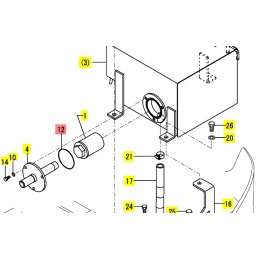 Yanmar o ring for hydraulic tank 1a g75