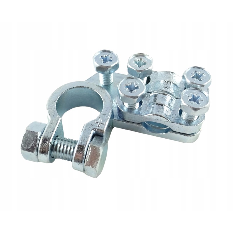 High-current positive terminal for the battery