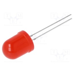 1 pcs x OPTOSUPPLY - OSR5PAA134A-1MA - LED, 10mm, red, 500÷1120mcd, 30°, Front: convex, 1.8÷2.2V, -30÷85°C