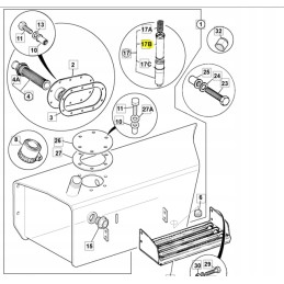 Hydraulic filter for jcb backhoe loader cva
