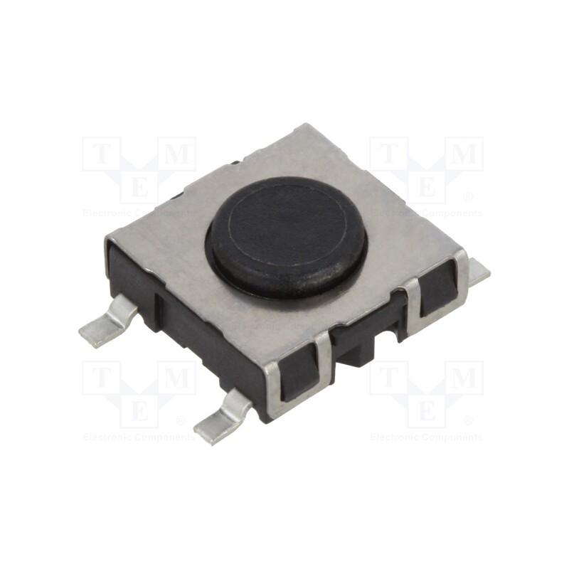 1 pcs x SCHURTER - 1241.1600.11 - Microswitch TACT, SPST-NO, Pos: 2, 0.05A/42VDC, SMD, 1.8N, 4.7mm