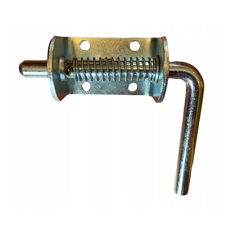 The bolt lock to the sides is mounted on a strong spring