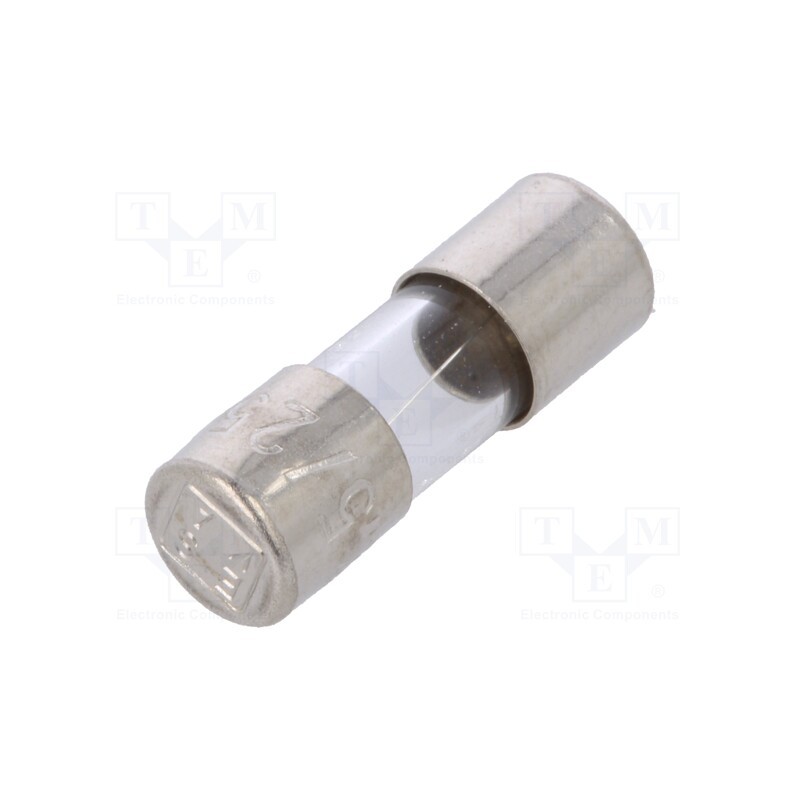 5 pcs x ESKA - 515.621 - Fuse: fuse, quick blow, 2.5A, 250VAC, cylindrical,glass, 5x15mm