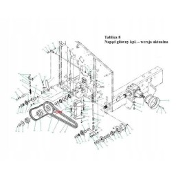 Hub with wheels of a 24-22 round baler