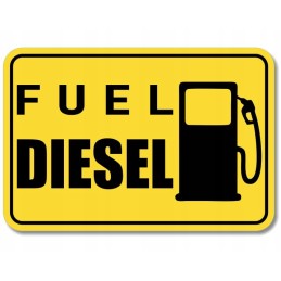 Fuel marking sticker fuel diesel crude oil on