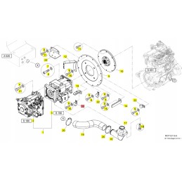 Yanmar hydraulic hose clamp sv tc tl tw