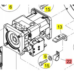 Yanmar hydraulic hose clamp sv tc tl tw