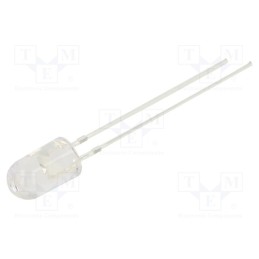1 pcs x OPTOSUPPLY - OSO5PA5E31B-12V - LED, 5mm, orange, 2180÷3000mcd, 30°, Front: convex, 12V, -30÷85°C