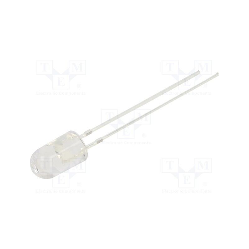 1 pcs x OPTOSUPPLY - OSO5PA5E31B-12V - LED, 5mm, orange, 2180÷3000mcd, 30°, Front: convex, 12V, -30÷85°C