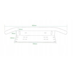 Holder for mounting work lamps and LED panels