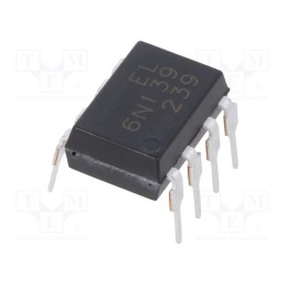 1 pcs x EVERLIGHT - 6N139 - Optocoupler, THT, Ch: 1, OUT: Darlington, 5kV, DIP8, 1kV/μs