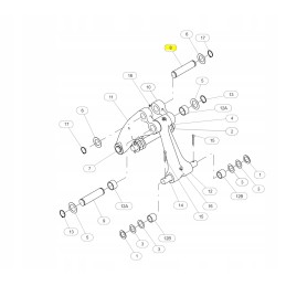 Cat excavator bucket link pin lad 3209241 cva