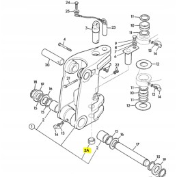 Horse pivot pin bushing for JCB backhoe loader
