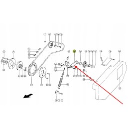 816165 1 tensioner arm