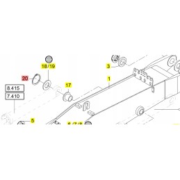 Yanmar locking ring SV85 SV120
