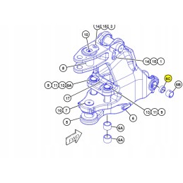 Sleeve in the tailstock of the cat dig lad 2785455