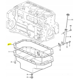 Volvo oil pan gasket