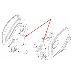 B0h1p0001r side cover gas actuator