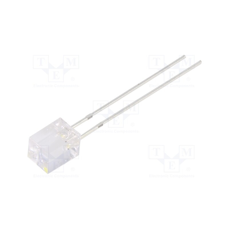 1 pcs x OPTOSUPPLY - OSW5DK7NE1B-12V - LED, rectangular, 5x5x7mm, white, 750÷1120mcd, 140°, Front: flat