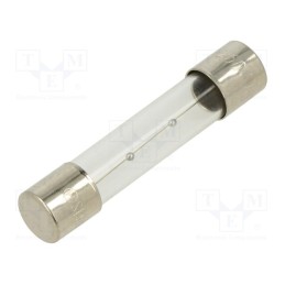 5 pcs x OPTIFUSE - TSA-1.25A - Fuse: fuse, time-lag, 1.25A, 250VAC, glass, 6.3x32mm, brass, TSA