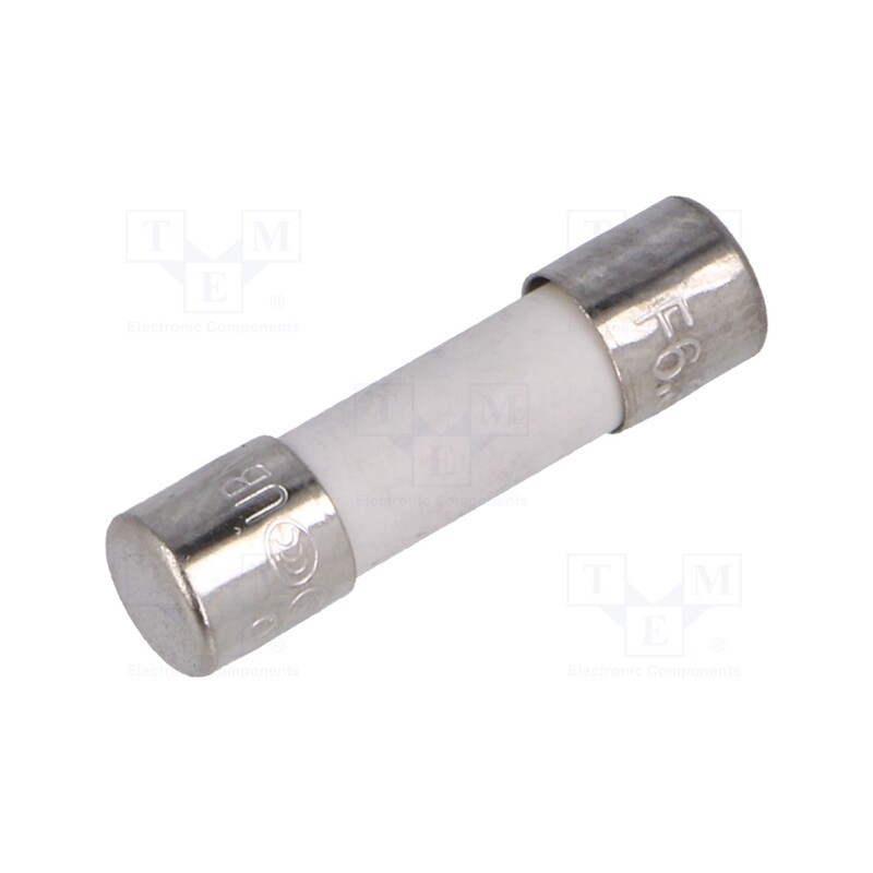 5 pcs x CONQUER ELECTRONIC - UBM 6.3A 250V - Fuse: fuse, quick blow, 6.3A, 250VAC, ceramic,cylindrical, 5x20mm