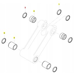 Yanmar anti-dust seal for the rocker arm
